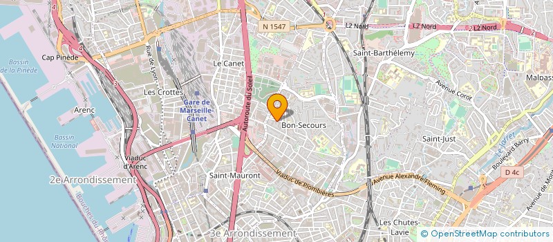 localisation de l'entreprise MONSIEUR PAUL DE JURQUET DE LA SALLE à MARSEILLE