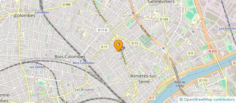 localisation de l'entreprise MONSIEUR PAUL DE LA TAILLE  ASNIERES-SUR-SEINE