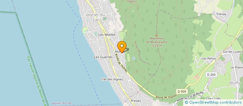 localisation de l'entreprise MONSIEUR PAUL DE MARIGNY  VEYRIER-DU-LAC