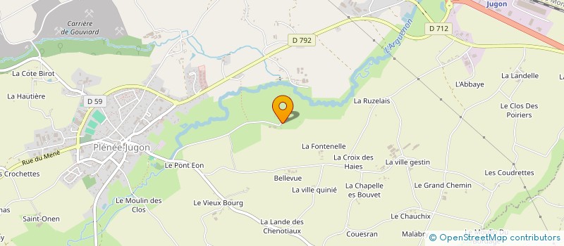 localisation de l'entreprise MONSIEUR PAUL DE MARTIN DU TYRAC DE MARCELLUS  PLENEE-JUGON