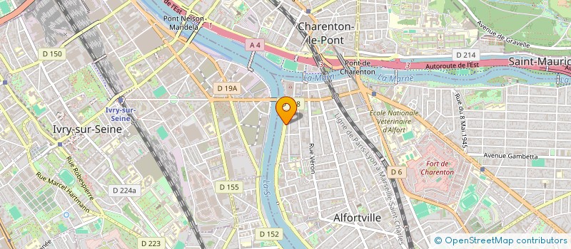 localisation de l'entreprise MONSIEUR PAUL DE MONTILLE  ALFORTVILLE