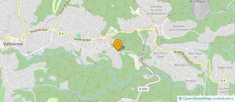 localisation de l'entreprise MONSIEUR PAUL DE QUANT  VALBONNE