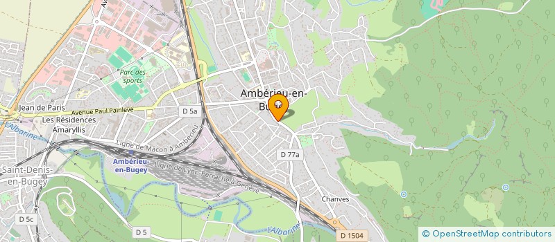 localisation de l'entreprise MONSIEUR PAUL DE TRICAUD à AMBERIEU-EN-BUGEY