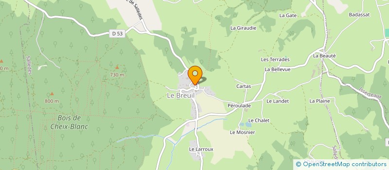 localisation de l'entreprise MONSIEUR PAUL DEBAINE  SALLEDES