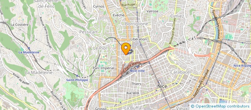 localisation de l'entreprise MONSIEUR PAUL DEBERRE à NICE