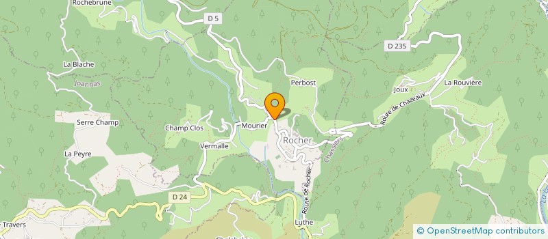 localisation de l'entreprise MONSIEUR PAUL DEBONO  ROCHER