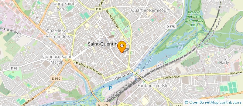 localisation de l'entreprise MONSIEUR PAUL DEBROUX à SAINT-QUENTIN