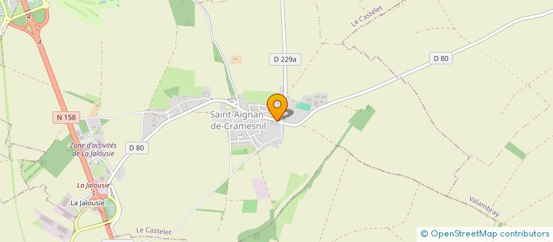 localisation de l'entreprise MONSIEUR PAUL DECHAUFOUR  LE CASTELET