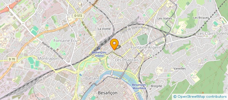 localisation de l'entreprise MONSIEUR PAUL DEFUDE  BESANCON