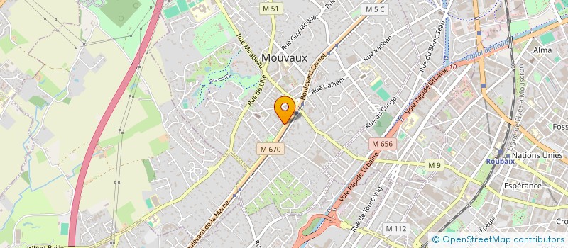 localisation de l'entreprise MONSIEUR PAUL DELEMASURE  MOUVAUX