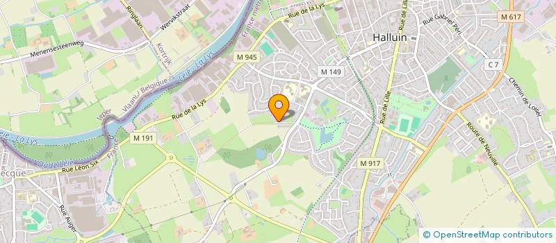localisation de l'entreprise MONSIEUR PAUL DELOBEL  HALLUIN