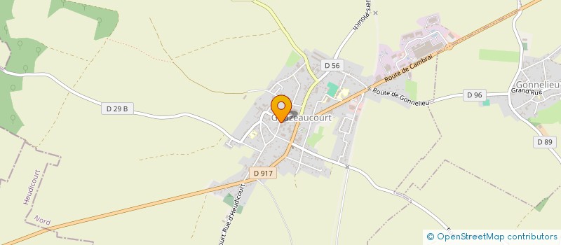 localisation de l'entreprise MONSIEUR PAUL DELOBEL  GOUZEAUCOURT