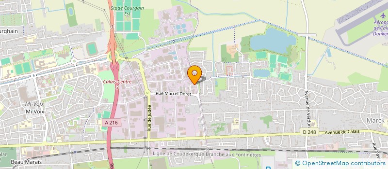 localisation de l'entreprise MONSIEUR PAUL DELPLANQUE  CALAIS