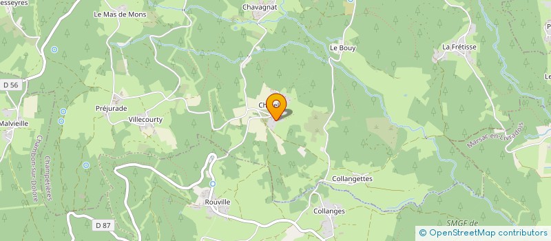 localisation de l'entreprise MONSIEUR PAUL DEMAISON  CHAMPETIERES