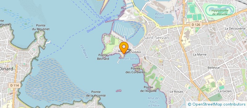 localisation de l'entreprise MONSIEUR PAUL DENES  SAINT-MALO