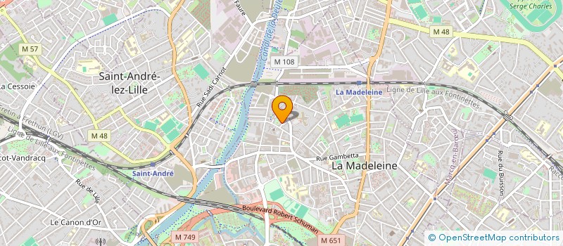 localisation de l'entreprise MONSIEUR PAUL DENIS à LA MADELEINE