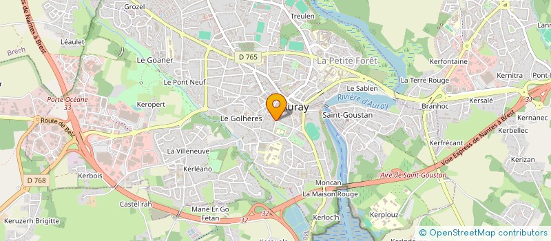 localisation de l'entreprise MONSIEUR PAUL DENOEL à AURAY
