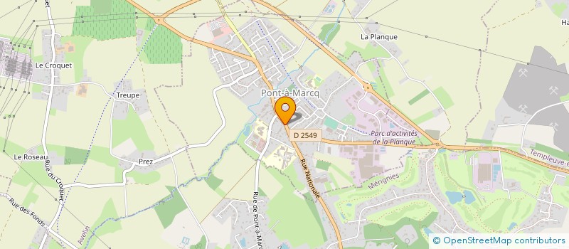 localisation de l'entreprise MONSIEUR PAUL DERVEAUX à MERIGNIES