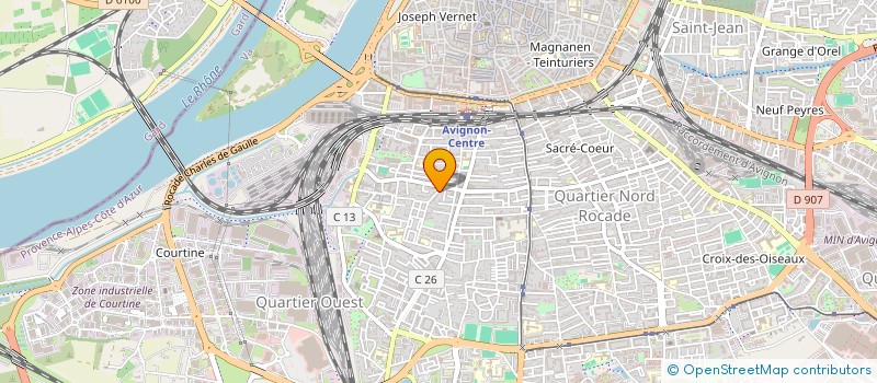 localisation de l'entreprise MONSIEUR PAUL DESCHANEL  AVIGNON