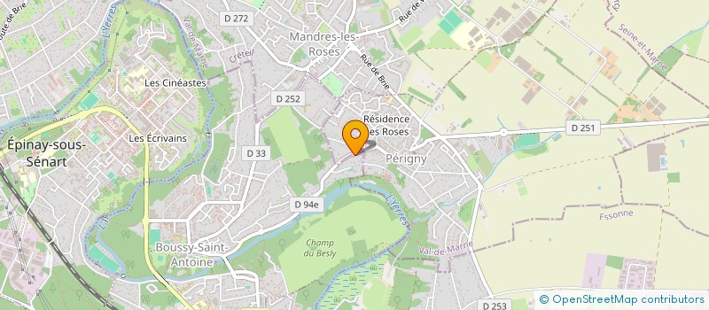 localisation de l'entreprise MONSIEUR PAUL DESPINS  BOUSSY-SAINT-ANTOINE