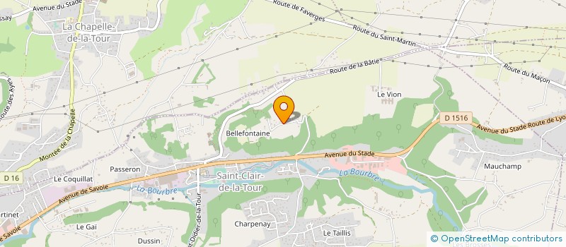 localisation de l'entreprise MONSIEUR PAUL DEVAUX à SAINT-CLAIR-DE-LA-TOUR