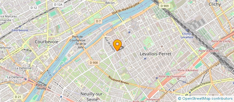 localisation de l'entreprise MONSIEUR PAUL DEVILLIERE à LEVALLOIS-PERRET