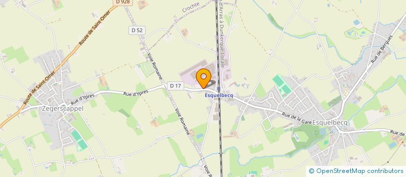 localisation de l'entreprise MONSIEUR PAUL DEWAELE  ESQUELBECQ