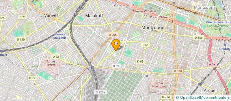 localisation de l'entreprise MONSIEUR PAUL DOUARD  MONTROUGE