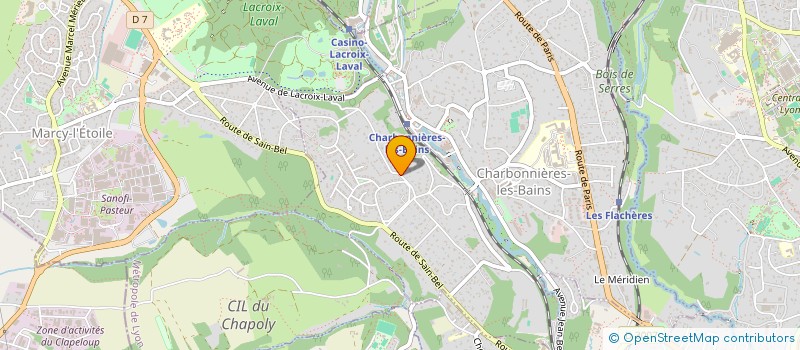 localisation de l'entreprise MONSIEUR PAUL DOUCET  CHARBONNIERES-LES-BAINS