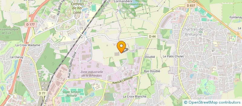 localisation de l'entreprise MONSIEUR PAUL DOUIN  BRUZ