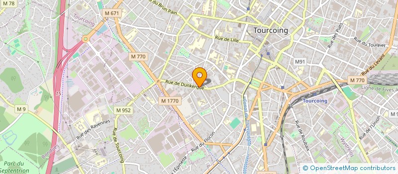 localisation de l'entreprise MONSIEUR PAUL DRIEUX à TOURCOING