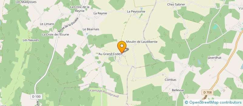 localisation de l'entreprise MONSIEUR PAUL DUBOIS  PARCOUL-CHENAUD