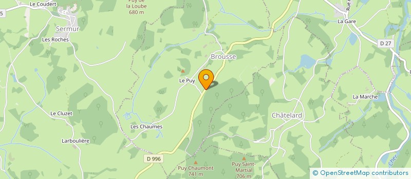 localisation de l'entreprise MONSIEUR PAUL DUBOURGET  BROUSSE
