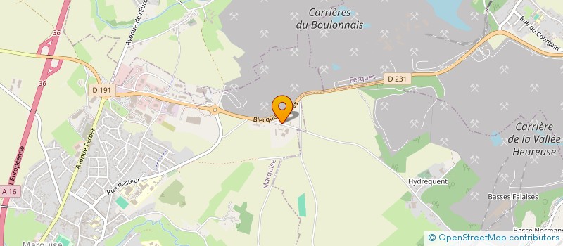 localisation de l'entreprise MONSIEUR PAUL DUCHATEAU  MARQUISE