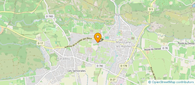 localisation de l'entreprise MONSIEUR PAUL DUMOULIN à MAUSSANE-LES-ALPILLES