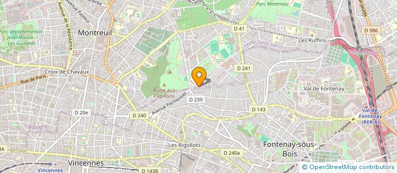 localisation de l'entreprise MONSIEUR PAUL DUMOUTIERS à MONTREUIL