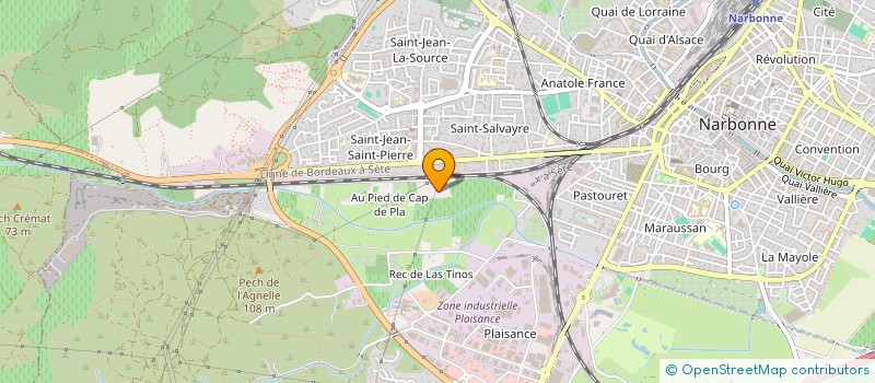 localisation de l'entreprise MONSIEUR PAUL DUPONT à NARBONNE