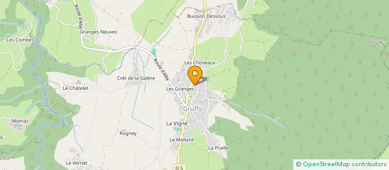 localisation de l'entreprise MONSIEUR PAUL DUPONT  GRUFFY