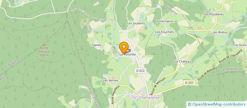 localisation de l'entreprise MONSIEUR PAUL DUPUY  CHENELETTE