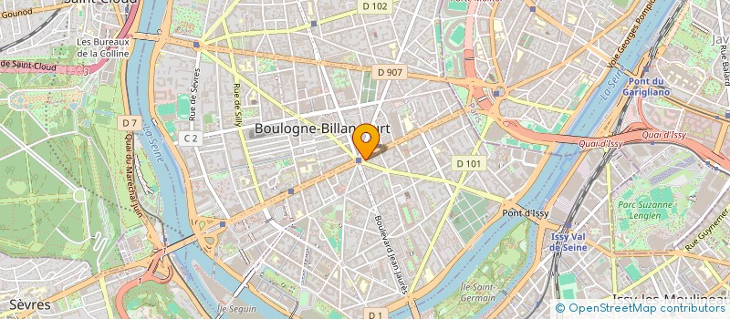 localisation de l'entreprise MONSIEUR PAUL DUQUESNE à BOULOGNE-BILLANCOURT
