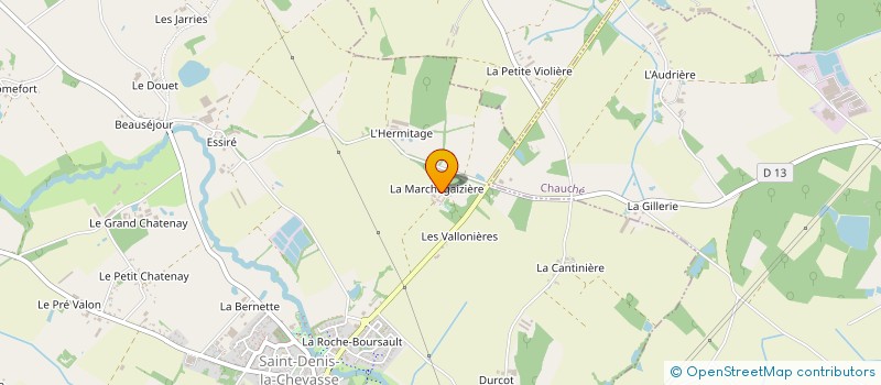 localisation de l'entreprise MONSIEUR PAUL DURAND  SAINT-DENIS-LA-CHEVASSE