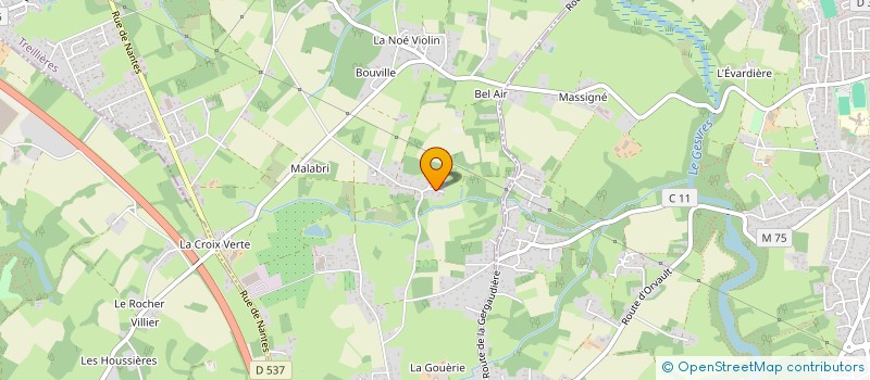 localisation de l'entreprise MONSIEUR PAUL DURAND  TREILLIERES