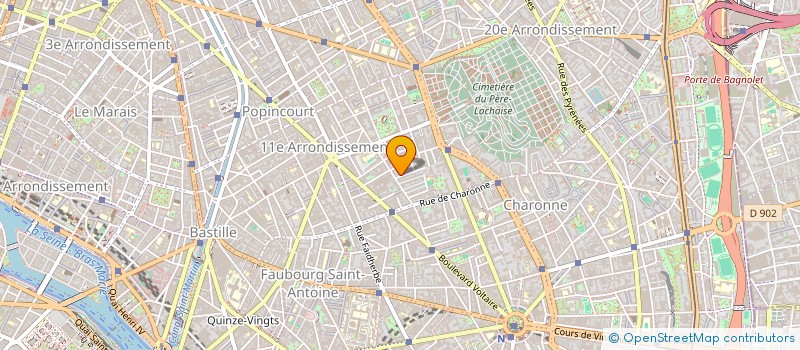 localisation de l'entreprise MONSIEUR PAUL DURIN  PARIS