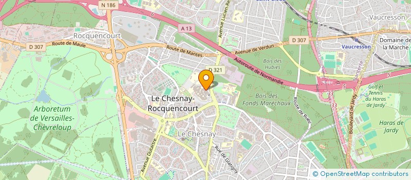 localisation de l'entreprise MONSIEUR PAUL DUVILLIER  LE CHESNAY-ROCQUENCOURT