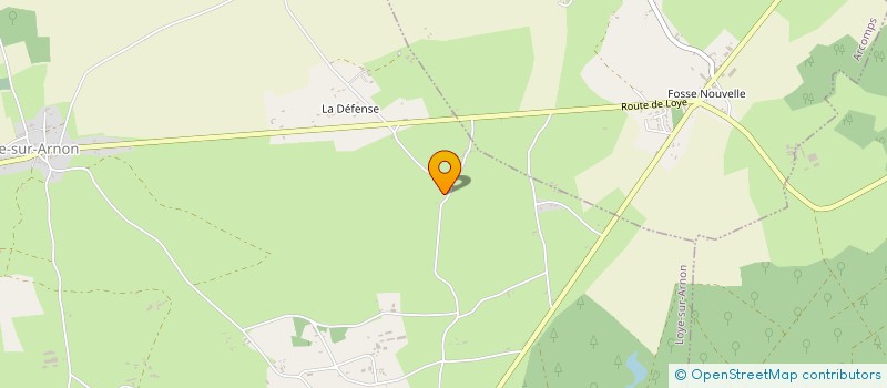 localisation de l'entreprise MONSIEUR PAUL EAST  LOYE-SUR-ARNON