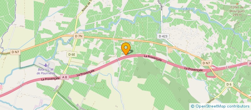 localisation de l'entreprise MONSIEUR PAUL-EDOUARD FAUPALA  POURRIERES