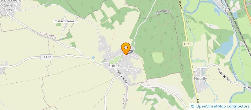 localisation de l'entreprise MONSIEUR PAUL-EDOUARD LEBLONDEL  EPIEDS