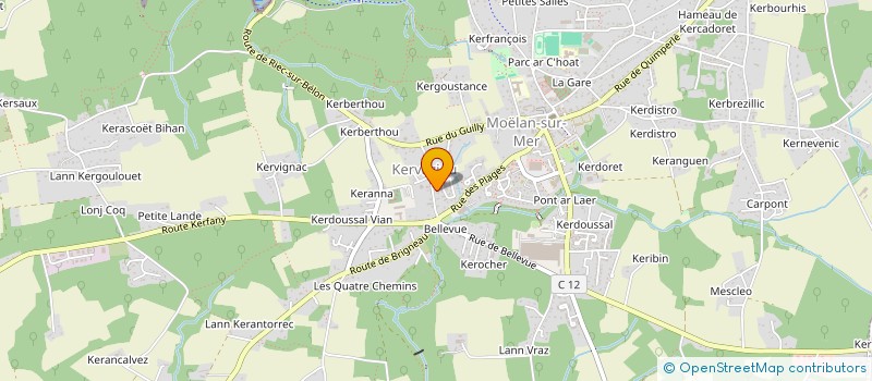 localisation de l'entreprise MONSIEUR PAUL EFFLAM  MOELAN-SUR-MER