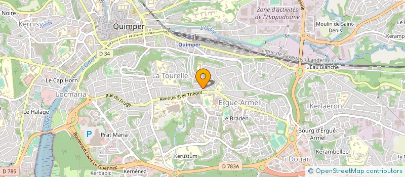 localisation de l'entreprise MONSIEUR PAUL EMANUEL DAN à QUIMPER
