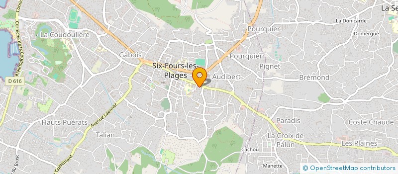 localisation de l'entreprise MONSIEUR PAUL-EMILE BERTRAND  SIX-FOURS-LES-PLAGES